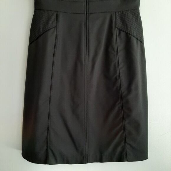 WHBM Classic Defined Waist Sheath Dress Knee Length Black Sz 6 - Picture 13 of 16